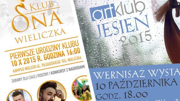Dziś dwie imprezy: Urodziny Klubu ONA Wieliczka i wernisaż wystawy JESIEŃ 2015