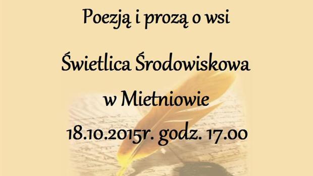 Poezj i proz o wsi - spotkanie z Jzefem Janczewskim
