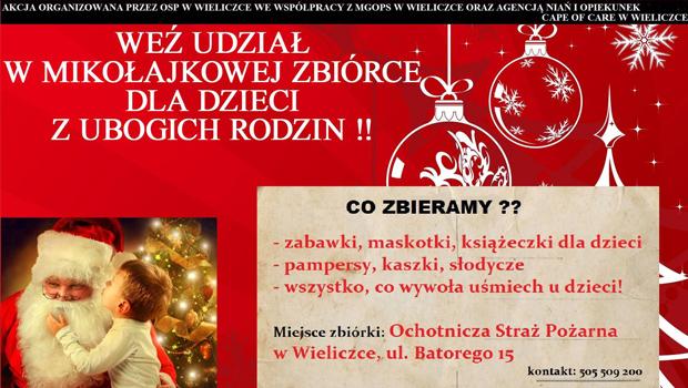 Zamw wizyt w. Mikoaja do domu i wspom akcj charytatywn