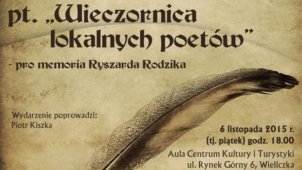 Wieczornica lokalnych poetw - pro memoria Ryszarda Rodzika