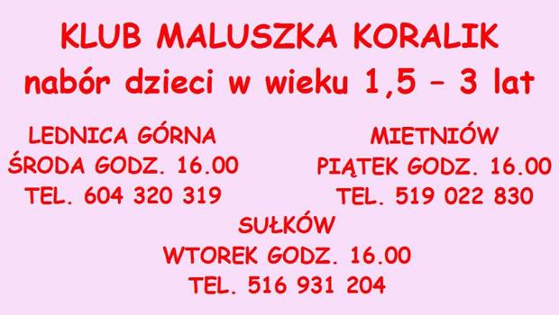 Klub Maluszka KORALIK