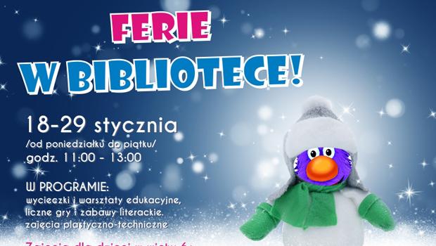 Ferie w bibliotece – liczne atrakcje, ciekawe zajcia, mia atmosfera!