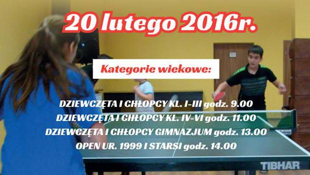 Turniej tenisa stoowego ju jutro w Janowicach