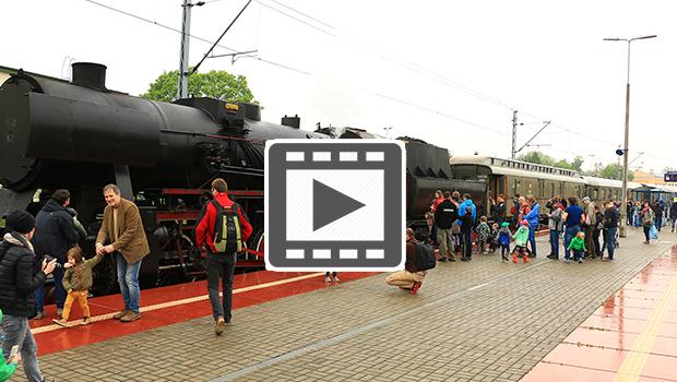 Historyczne lokomotywy w Wieliczce - film