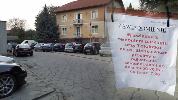 Stary, dziurawy parking wreszcie do remontu