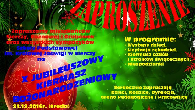 X Jubileuszowy Kiermasz Boonarodzeniowy w Sierczy