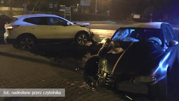 Wieliczka. Dwa samochody zderzyły się na skrzyżowaniu ul. Kościuszki i Krakowskiej