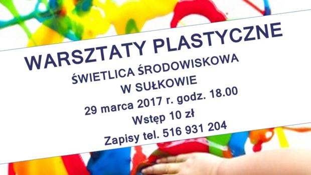 Warsztaty plastyczne w wietlicy rodowiskowej w Sukowie