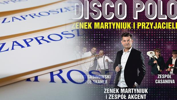 Podwjne zaproszenia na koncert Zenona Martyniuka otrzymuj...