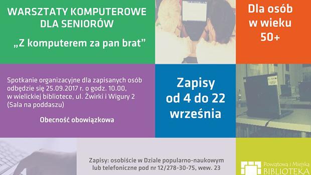 XVII edycja warsztatw komputerowych dla Seniorw – zapraszamy!